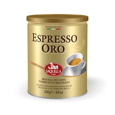 Saquella Espresso Oro őrölt kávé 250g