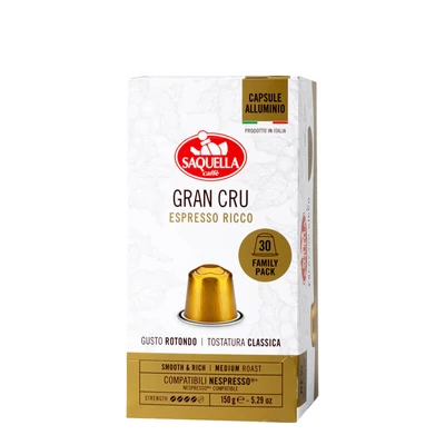 Saquella Grand Cru - Nespresso kompatibilis kávékapszula (30 db)