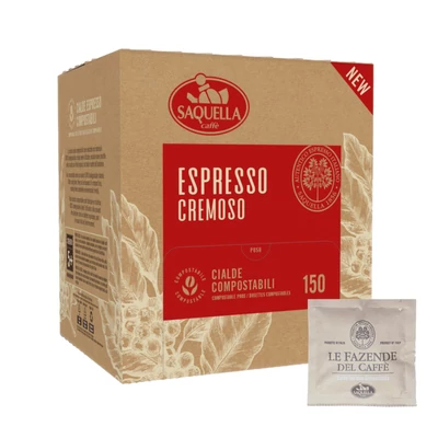 Saquella Espresso Cremoso kávépárna E.S.E. POD (150db)