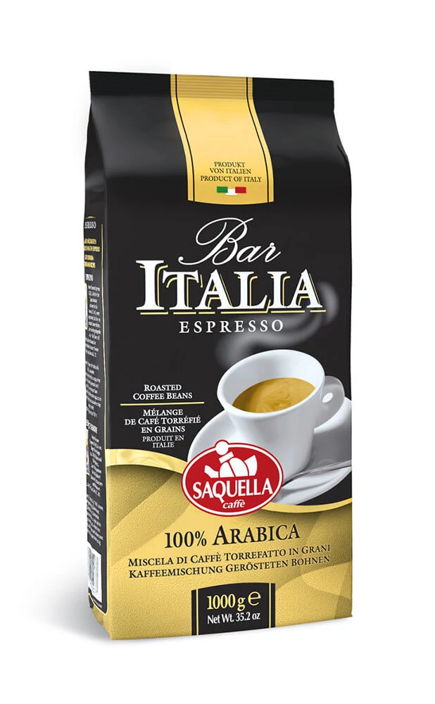 Saquella Bar Italia 100% Arabica szemes kávé (1 kg)