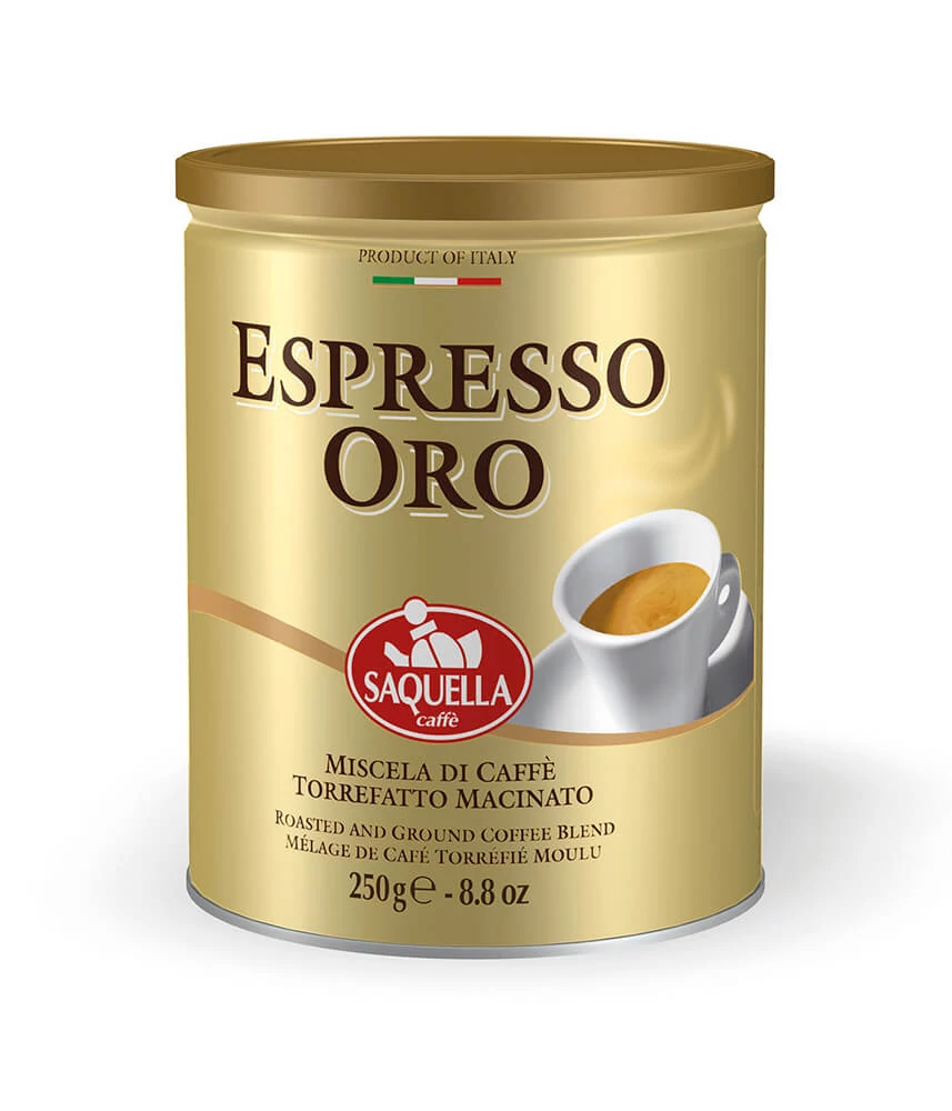 Saquella Espresso Oro őrölt kávé 250g