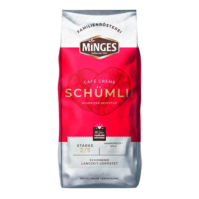 Minges Caffe Crema Schümli 2 szemes kávé (1000g)