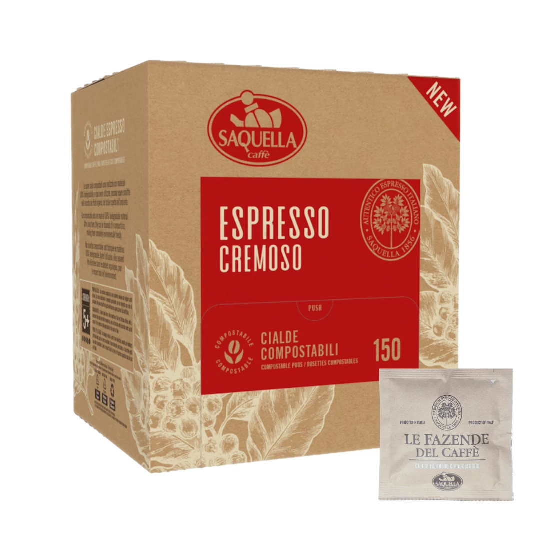 Saquella Espresso Cremoso kávépárna E.S.E. POD (150db)